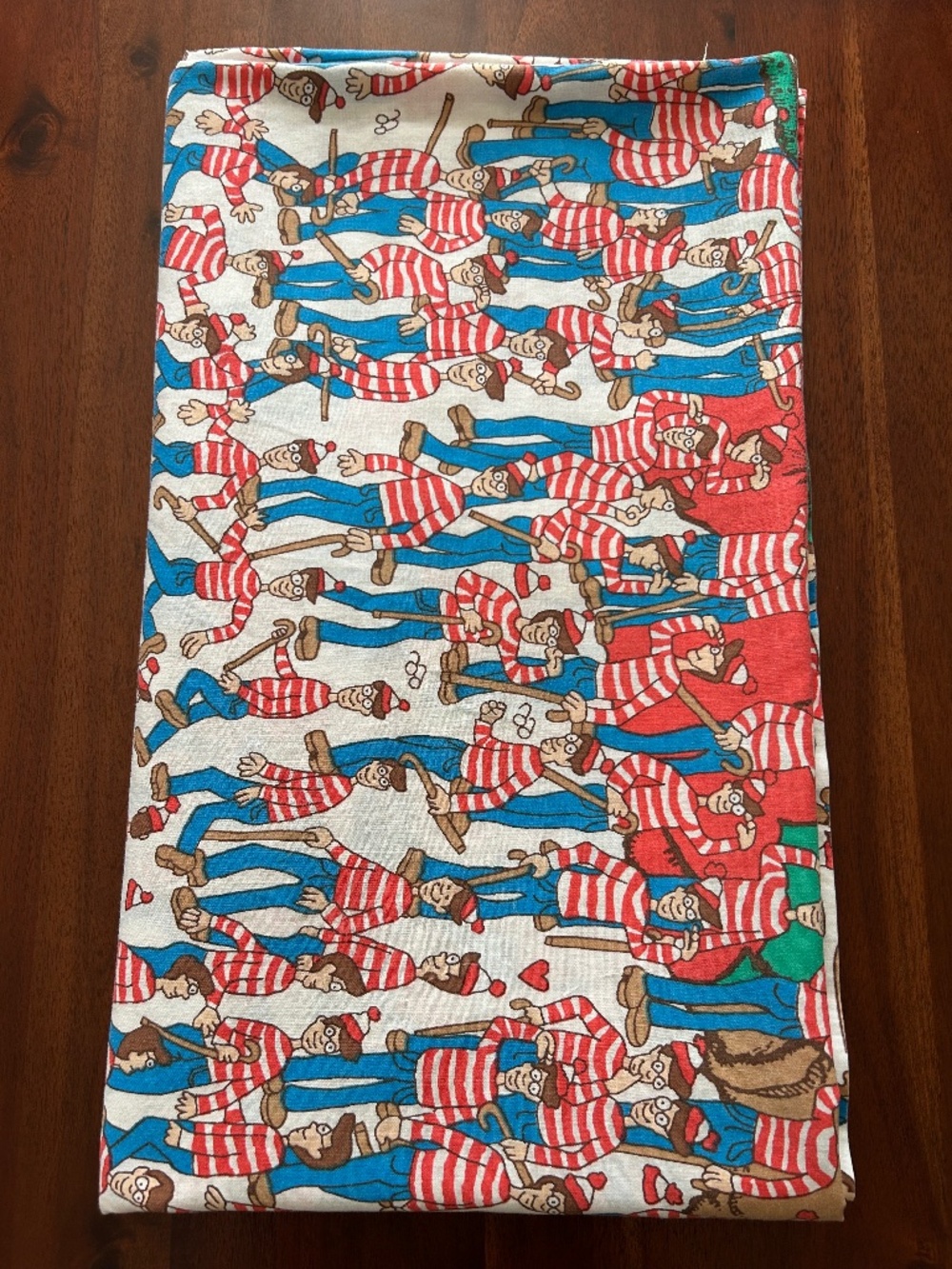 Vintage Where’s Waldo flat sheet